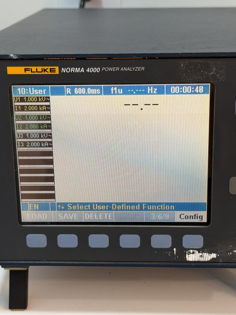 FLUKE NORMA 4000 POWER ANALYZER WITH LEADS & ACCESSORIES TESTED