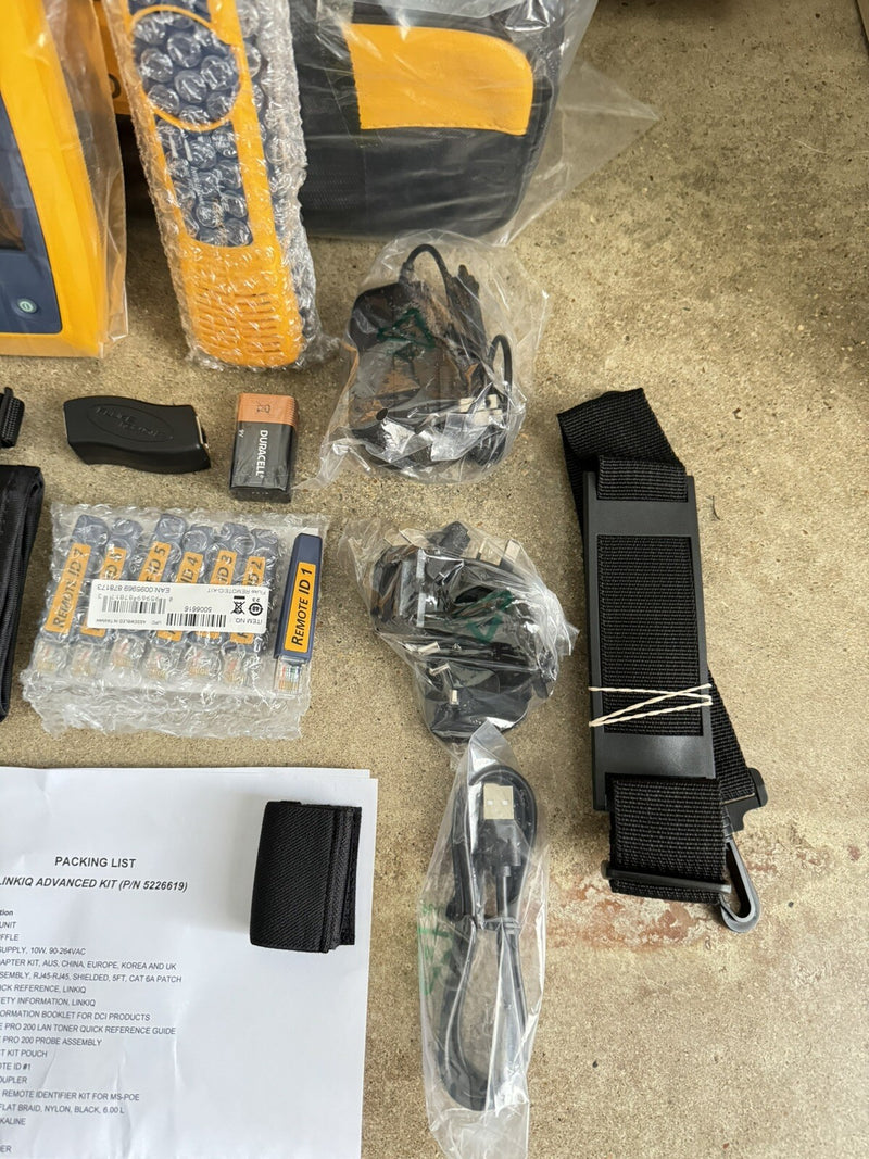 FLUKE NETWORKS LIQ-KIT LINKIQ TESTER & INTELLITONE PRO 200 CABLE NETWORK TESTER