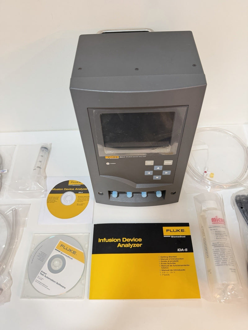 FLUKE BIOMEDICAL IDA-5 INFUSION DEVICE ANALYZER KIT 4 CHANNEL (NEW SEALED)