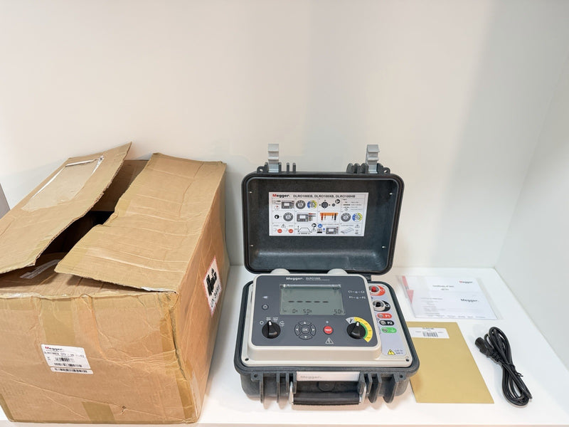 MEGGER DLRO100EB DIGITAL LOW RESISTANCE OHMMETER (NEW FACTORY SEALED) CAL 2026
