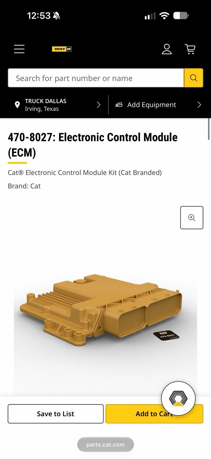 CAT 470-8027 ECM CONTROL MODULE (NEW FACTORY SEALED) GENUINE OEM - FREE SHIPPING