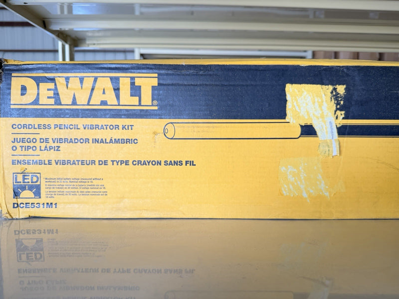 DEWALT DCE531M1 20V MAX CONCRETE VIBRATOR PENCIL KIT (NEW SEAED) FREE SHIPPING