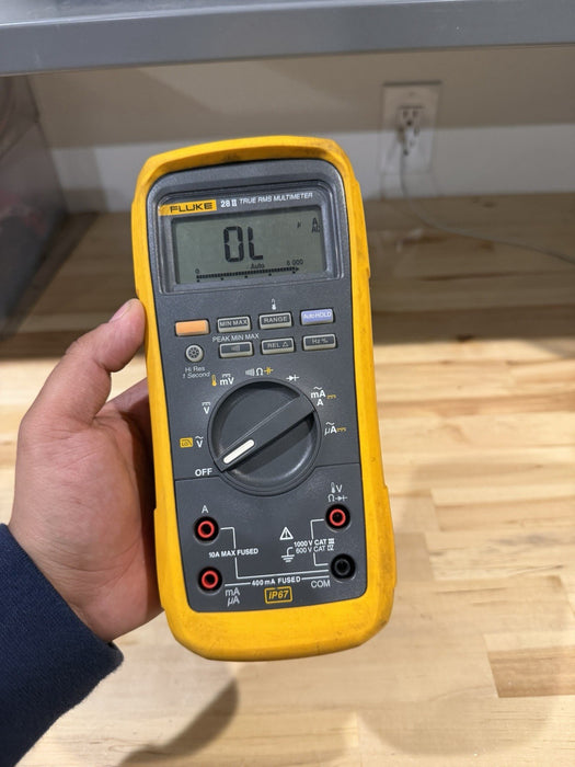 FLUKE 28 II TRUE RMS MULTIMETER FOR PARTS