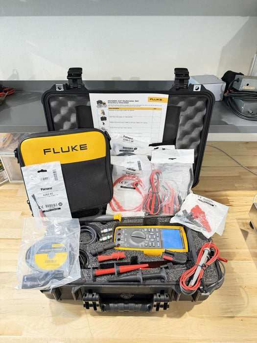 FLUKE 287 AN/GSM-437 DIGITAL MULTIMETER TESTER KIT TESTED