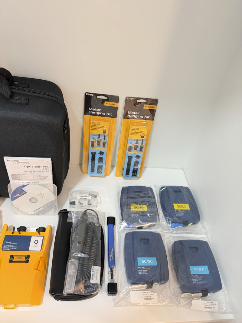 FLUKE NETWORKS OFP2-100-QI OPTIFIBER PRO QUAD OTDR V2 KIT (NEW SEALED) TESTED