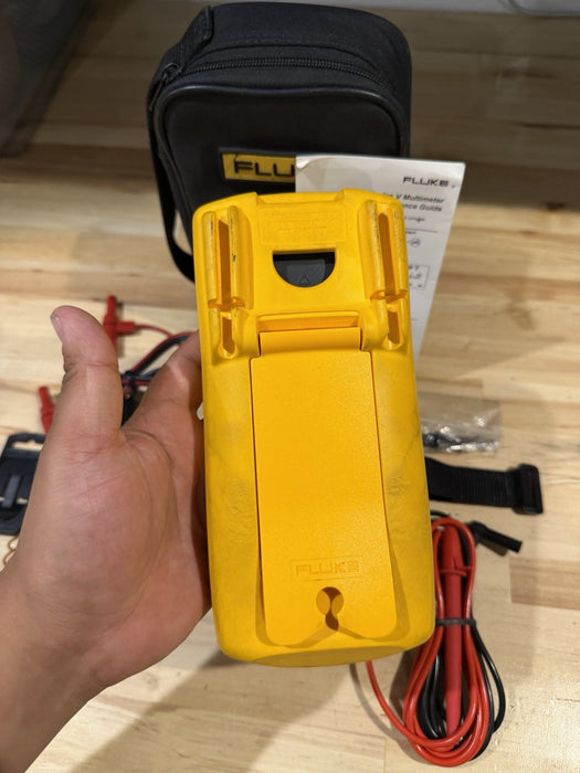 FLUKE 87V TRUE RMS MULTIMETER KIT W/ LEADS (TESTED) SHIPS FAST