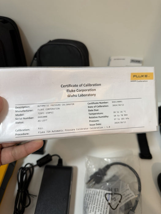 FLUKE 729-150G AUTOMATIC PRESSURE CALIBRATOR CALIBRATED 2024 NEW SEALED