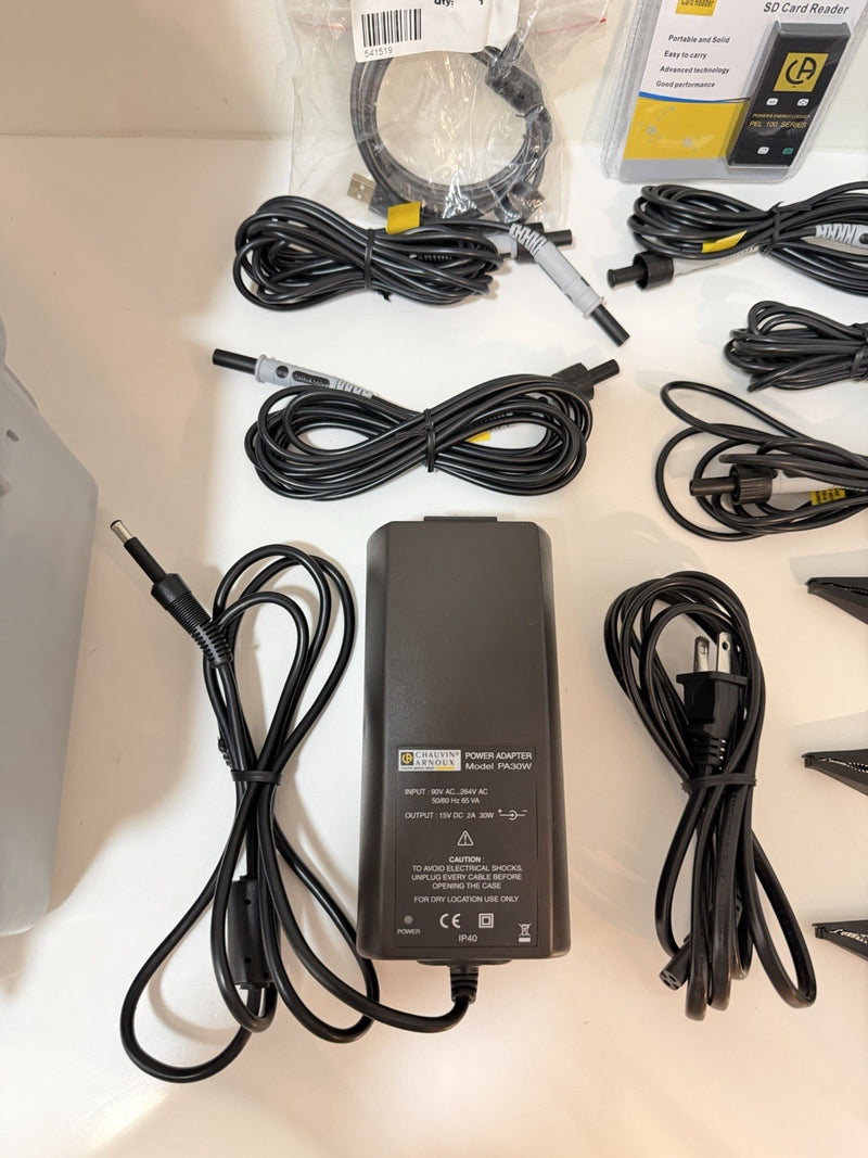 AEMC PEL 105 POWER & ENERGY LOGGER WITH ACCESSORIES