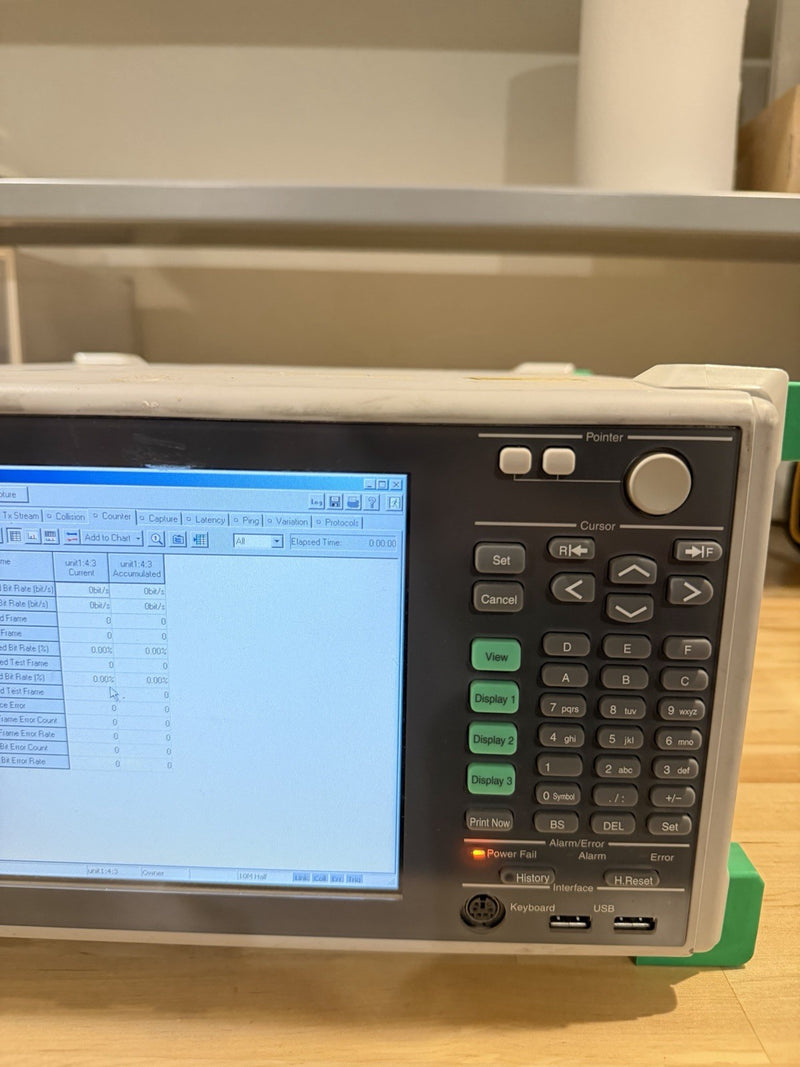ANRITSU MD1230B DATA QUALITY ANALYZER WITH MU120118B & MU120122A MODULE