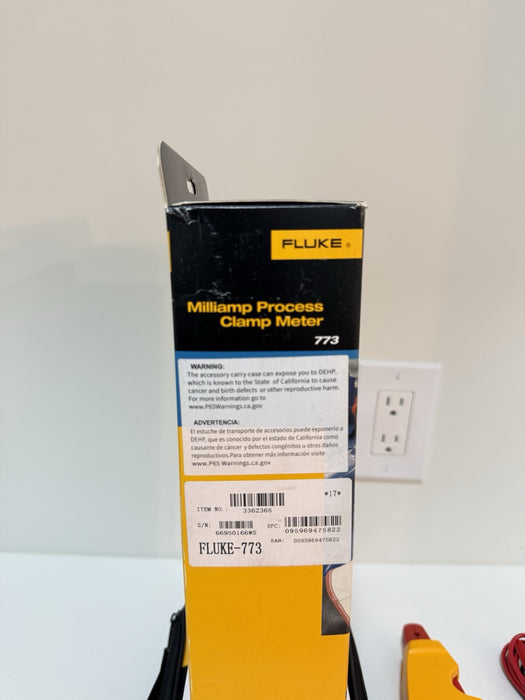 FLUKE 773 MILLIAMP PROCESS CLAMP/NEW SEALED (MFD-2024) - FREE SHIPPING