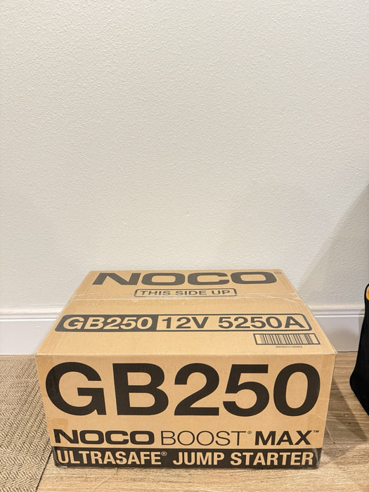 NOCO BOOST MAX GB250 5250A 12V ULTRASAFE PORTABLE JUMPER STARTER -FACTORY SEALED