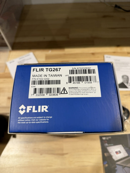 FLIR TG267 INFRARED THERMAL CAMERA NEW SEALED