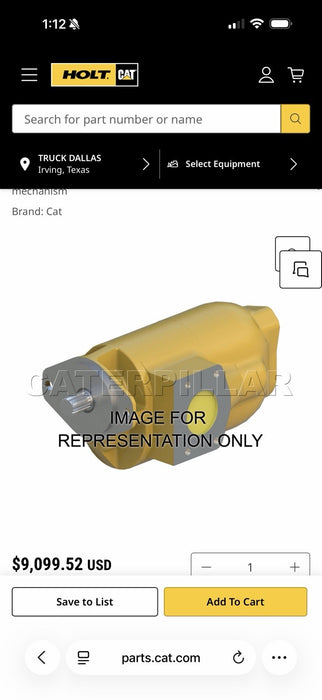 CAT 230-7133 HOIST GEAR PUMP (NEW FACTORY SEALED) - GENUINE OEM / SHIPS FREE