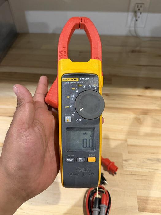 FLUKE 375FC TRMS CLAMP METER W/ LEADS & CLIPS (SHIPS FAST)