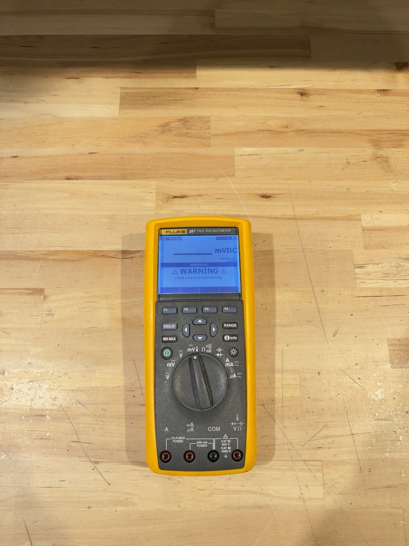FLUKE 287 TRUE-RMS LOGGING MULTIMETER (PARTS ONLY) FOR PARTS NO BACK COVER