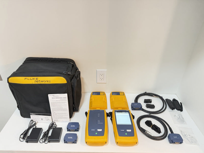 FLUKE NETWORKS DSX-5000 VERSIV CAT6 CAT6A LAN CABLE CERTIFIBER TESTER DSX 5000
