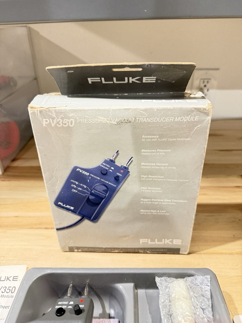 FLUKE PV350 PRESSURE VACUMM TRANSDUCER MODULE TESTED