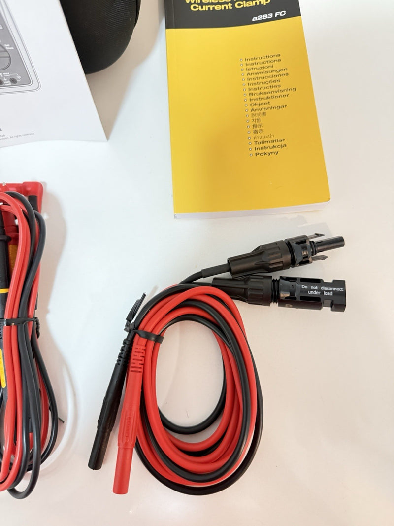 FLUKE 283 FC/PV SOLAR DIGITAL MULTIMETER & WIRELESS CURRENT CLAMP MFD-2025