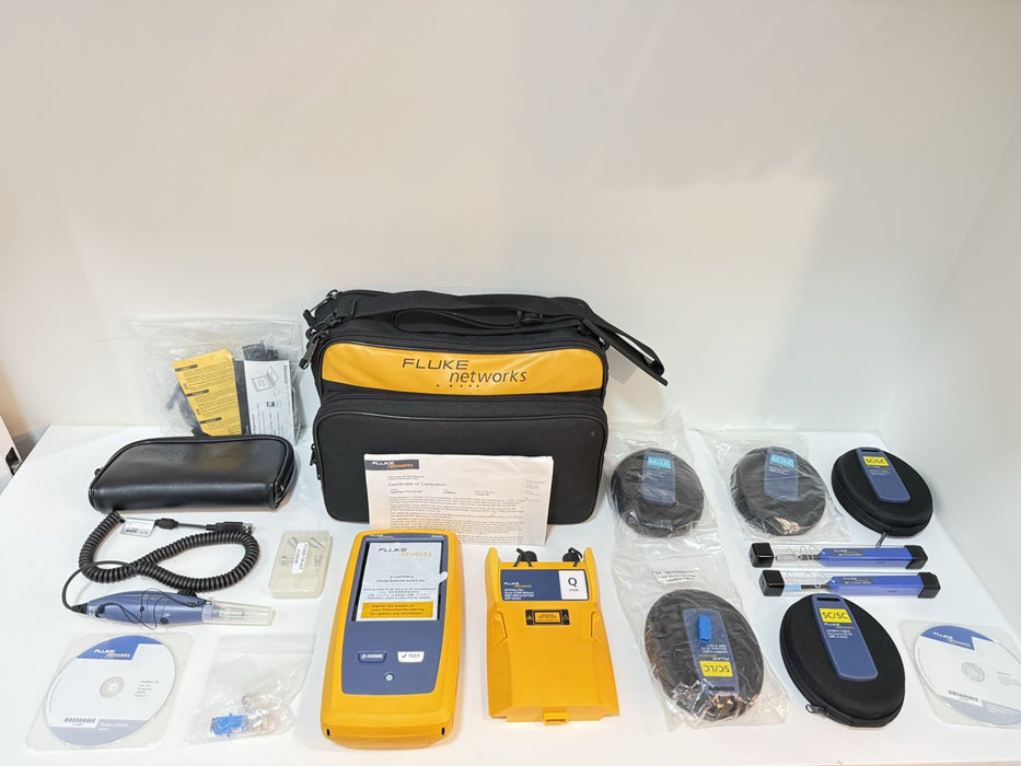 FLUKE NETWORKS VERSIV OPTIFIBER PRO OTDR KIT WITH QUAD OTDR MODULE & ACCESSORIES