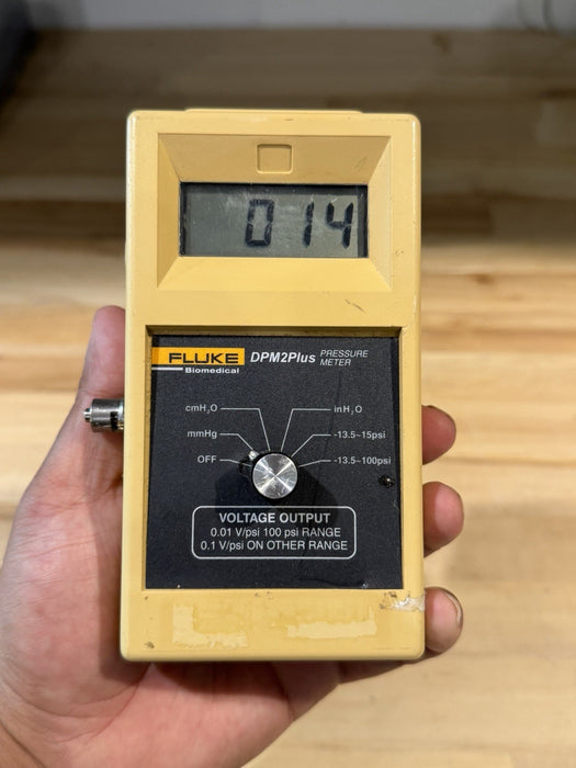 FLUKE BIOMEDICAL DPM2PLUS PRESSURE METER (TESTED) FREE SHIPPING