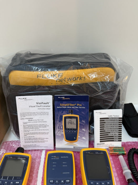 FLUKE NETWORKS FTK1375 MULTIMODE FIBER POWER METER & SOURCE W/ INSPECTION (NEW)