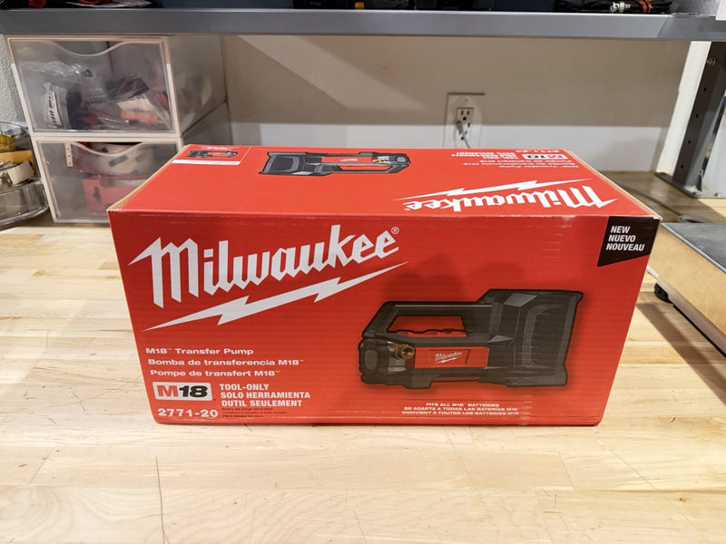 MILWAUKEE 2771-20 M18 TRANSFER PUMO NEW IN BOX (SHIPS FAST) NEW SEALED