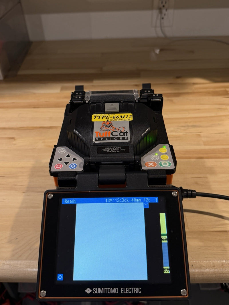 SUMITOMO ELECTRIC TYPE-66 TUFFCAT FUSION SPLICER WITH FC-6RM CLEAVER