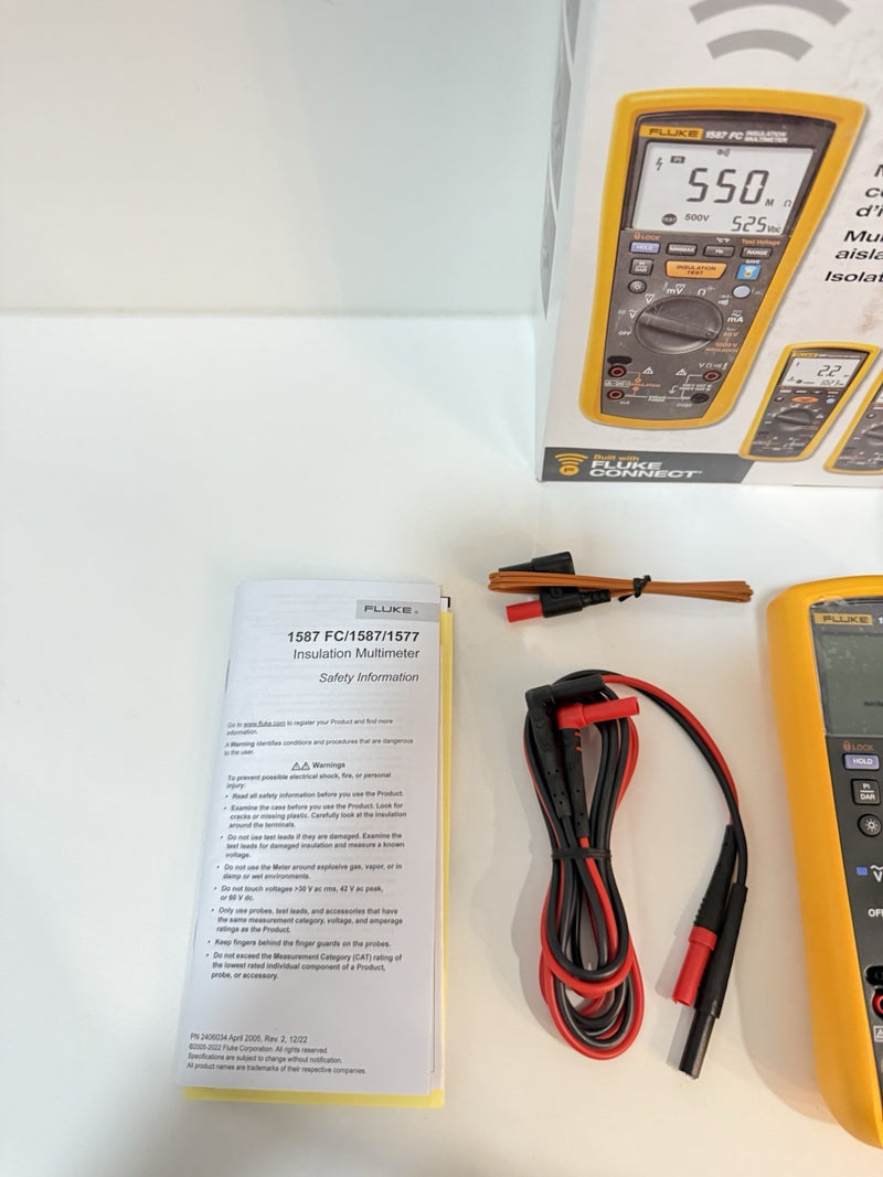 FLUKE 1587 FC 2 IN 1 HANDHELD DIGITAL INSULATION MULTIMETER