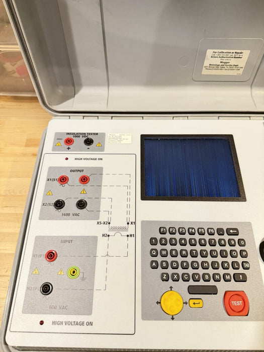 MEGGER MCT1600 CURRENT TRANSFORMER TEST SET FOR PARTS