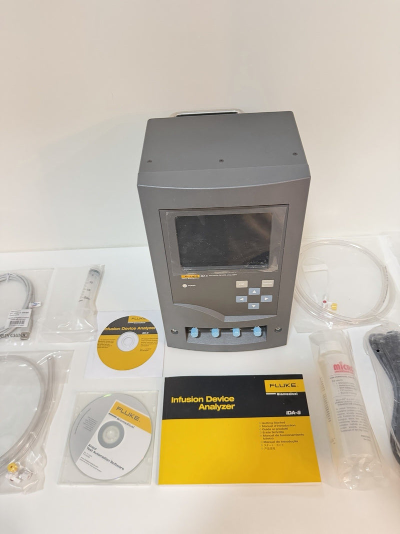FLUKE BIOMEDICAL IDA-5 INFUSION DEVICE ANALYZER KIT 4 CHANNEL (NEW SEALED)