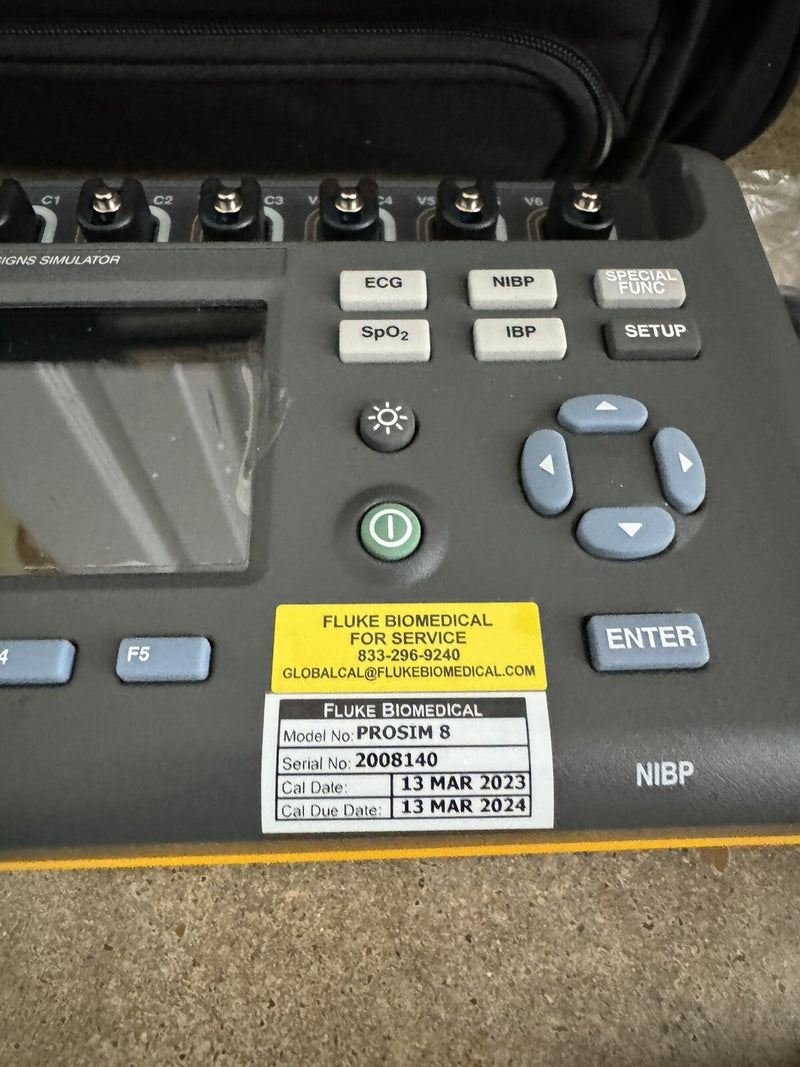 FLUKE BIOMEDICAL PROSIM 8 VITAL SIGNS SIMULATOR CALIBRATED 2024