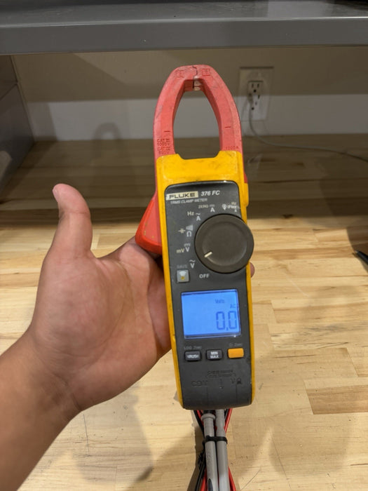 FLUKE 376FC WIRELESS TRUE RMS AC/DC CLAMP METER WITH LEADS