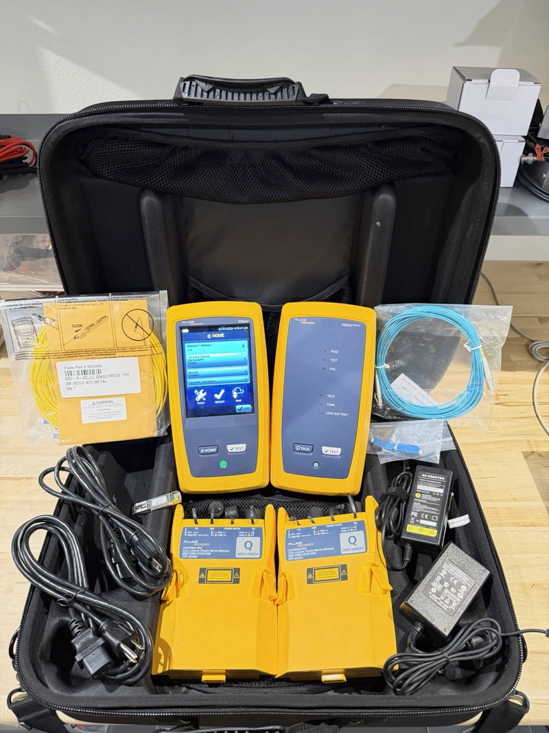 FLUKE NETWORKS CFP-100-Q CERTIFIBER PRO QUAD OLTS V1 WITH WIFI TESTED