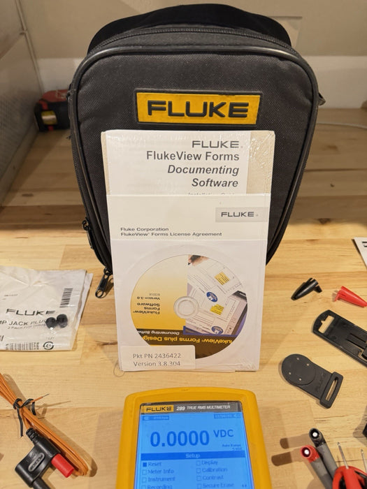 FLUKE 289 FVF COMBO KIT TRUE-RMS DATA LOGGING MULTIMETER (FREE SHIPPING) TESTED