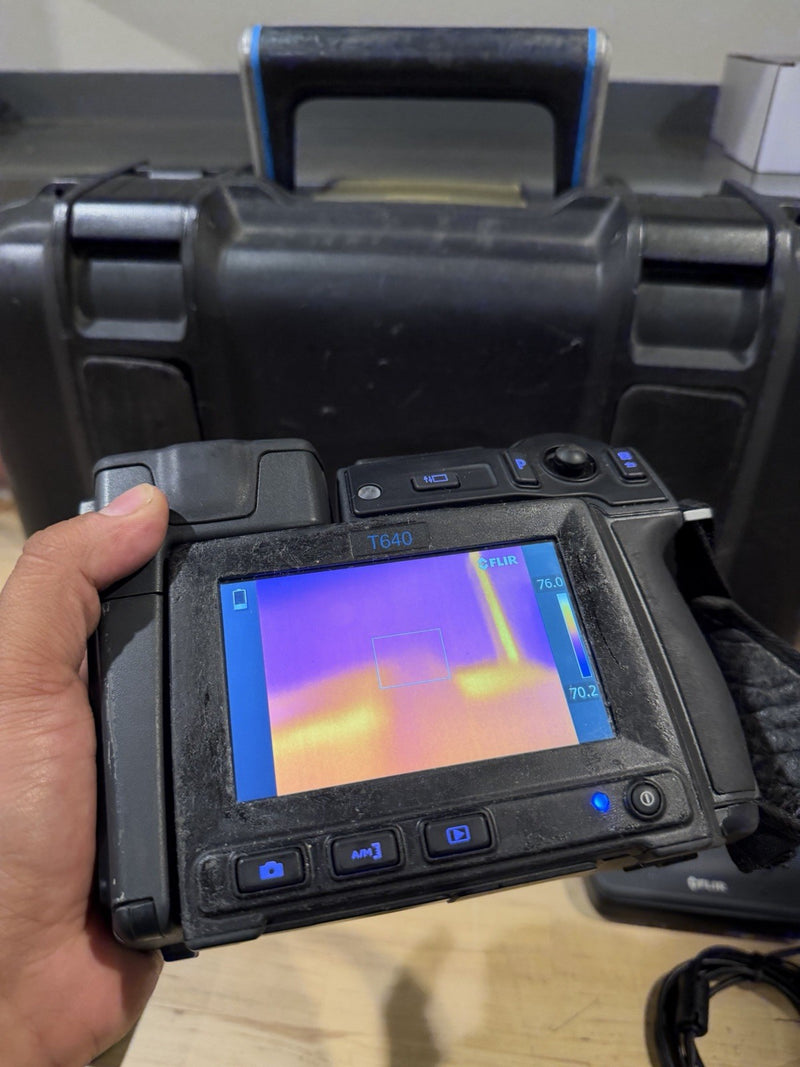 FLIR T640 THERMAL IMAGING CAMERA WITH ACCESSORIES TESTED