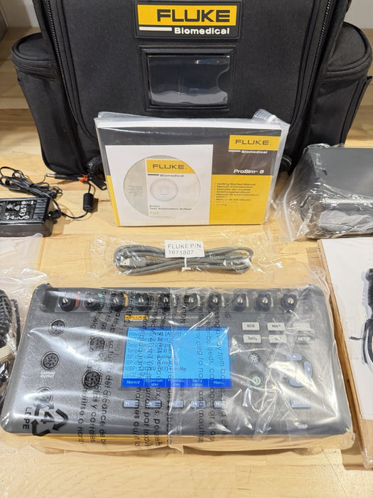 FLUKE BIOMEDICAL PROSIM 8 & SPOT SPO2 MODULE KIT