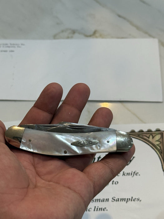 CASE 5039 FIVE BLADE SOWBELLY KNIFE PEARL1993 1 OF 10 & CERTIFICATE RARE