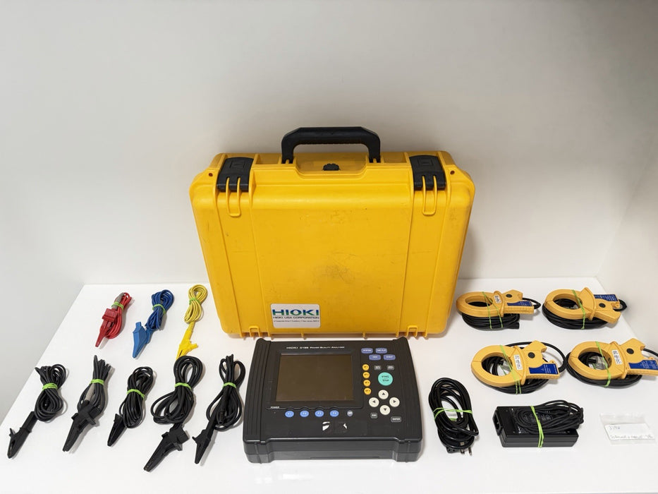 HIOKI 3196 POWER QUALITY ANALYZER W/ PROBES & LEADS (FREE SHIPPING) TESTEE