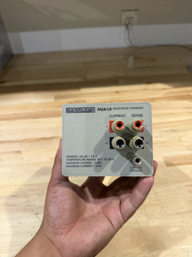 FLUKE 742A -1.9 RESISTANCE STANDARD (TESTED) FREE SHIPPING