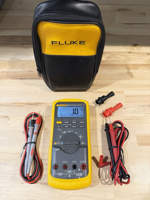FLUKE 87V TRUE RMS MULTIMETER W/ LEADS (TESTED) SHIPS FAST