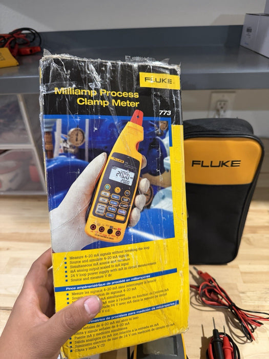 FLUKE 773 MILLIAMP PROCESS CLAMP (TESTED) FREE SHIPPING