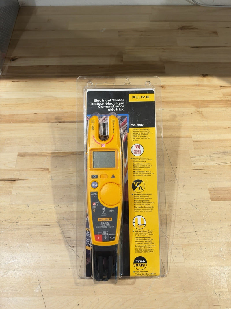 FLUKE T6-600 ELECTRICAL TESTER 600V CAT III (TESTED) SHIPS FAST NEW