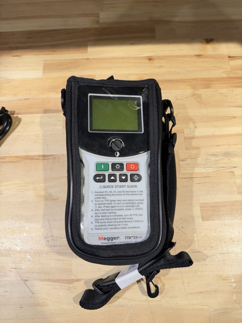 MEGGER TTR-25-1 SINGLE & THREE PHASE TRANSFORMER TURN-RATIO TEST SET SHIPS FREE
