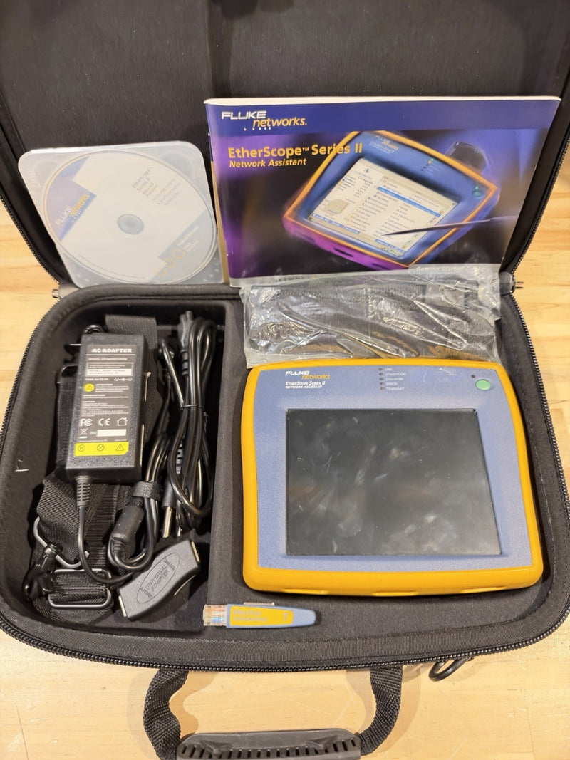 FLUKE NETWORKS ETHERSCOPE SERIES II NETWORK ASSISTANT KIT - SHIPS FAST