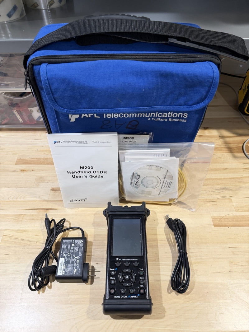 AFL NOYES M200 OTDR SM 1310/1550 WITH ACCESSORIES FOR PARTS