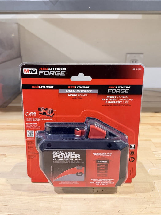 MILWAUKEE 48-11-1813 M18 18V HD12.0 REDLITHIUM FORGE BATTERY /NEW FACTORY SEALED