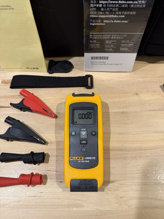 FLUKE 3000 FC TRUE RMS MULTIMETER & FLUKE A3000 FC CURRENT CLAMP KIT /NEW SEALED
