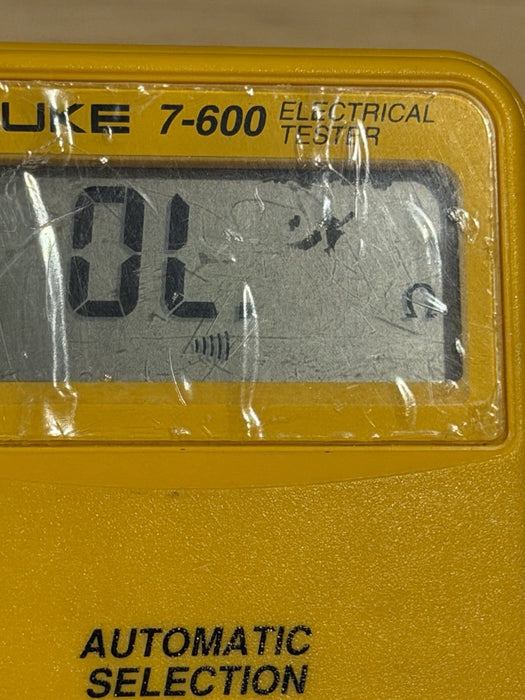 FLUKE 7-600 ELECTRICAL TESTER W/ LEADS & CLIPS (SHIPS FAST) TESTED