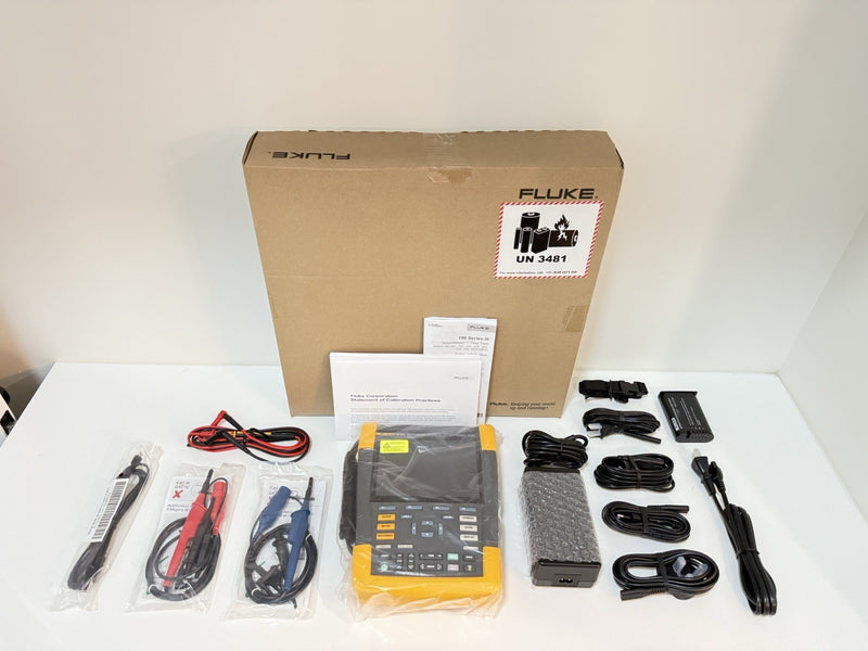 FLUKE 190-202-III 2CH 200MHZ 5GSS SCOPEMETER CALIBRATED 2024