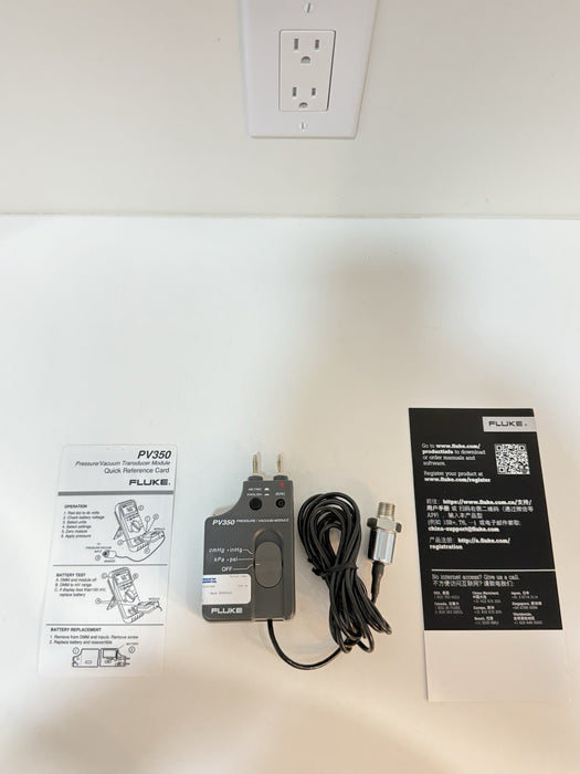 FLUKE PV350 PRESSURE VACUMM TRANSDUCER MODULE TESTED